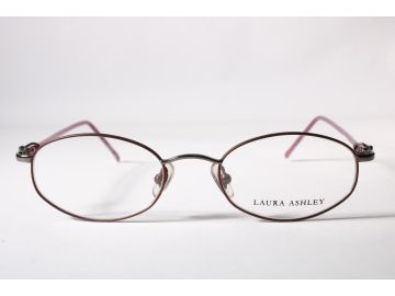 Laura Ashley Vintage Saffron Womens Purple Full Rim Metal Eyewear Glasses