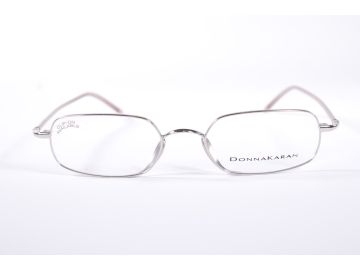 Donna Karan Eyewear 8244 Womens Silver Full Rim Metal Designer Eyeglasses