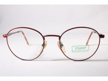 United Colors of Benetton Vintage UCB A 07-18A Unisex Red Eyewear Glasses