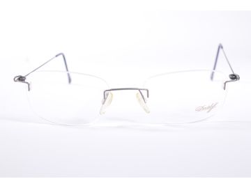 Davidoff JV278 Gray Square Rimless vintage Men’s new glasses with Clear Lenses