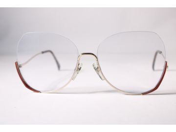 Other Vintage all optic 5212 Womens Red Full Rim Metal Eyewear Glasses 56 mmmm