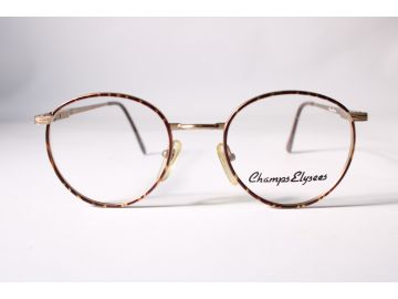 Champs Elysees Vintage 606 Womens Gold Full Rim Metal Eyewear Glasses 49 mmmm