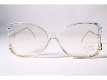 Da Vinci Vintage Joan Womens Clear Full Rim Plastic Eyewear Glasses 55 mmmm