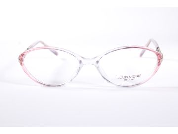 Louis Stone Eyewear Milano Womens Clear/Pink Full Rim Designer Eyeglasses