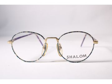 Other Vintage Shalom DC318 Womens Purple Full Rim Metal Eyewear Glasses