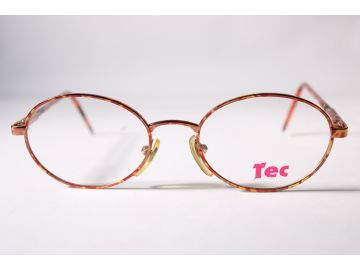 Other Vintage Tec 25 Unisex Brown Full Rim Metal Eyewear Glasses 50 mmmm