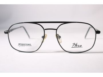 Hero Vintage 473 Mens Black Full Rim Metal Eyewear Glasses 55 mmmm