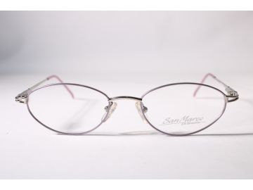 San Marco Vintage Jenny Flex Womens Purple Full Rim Metal Eyewear Glasses