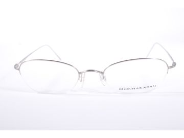 Donna Karan Eyewear 8239 Womens Silver Half Rim Metal Designer Eyeglasses