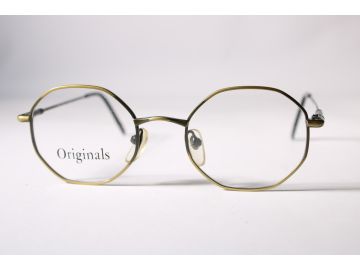 Originals Vintage 720 Unisex Gold Full Rim Metal Eyewear Glasses 47 mmmm