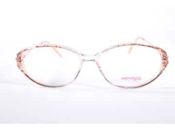 Menrad 1055 JV361 Brown Oval  Full Rim vintage Women’s new glasses with Clear Lenses