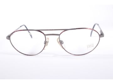 Enrico Coveri 7349 JV391 Bronze Aviator  Full Rim vintage Men’s new glasses with Clear Lenses