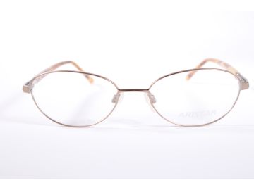 Charmant AR16340 JV397 Gold/Brown Oval  Full Rim vintage Women’s new glasses with Clear Lenses