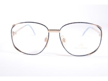 Rodenstock 2779 JV99 Blue/Gold Retro Square Full Rim vintage Women’s new glasses with Clear Lenses
