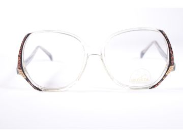 Invicta Clare 189 JV51 Clear/Brown Retro Square Full Rim vintage Women’s new glasses