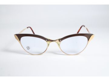 Whitney Vintage 1950's Gold 12 KT GF Unisex Gold Full Rim Eyewear Glasses