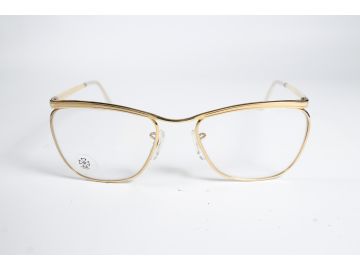 Algha Vintage 1/10 1980's 12 KT Excel Joints Unisex Gold Eyewear Glasses