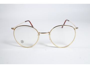 Gold Vintage 1970's Gold 14 KT GR Unisex Gold Full Rim Gold Eyewear Glasses