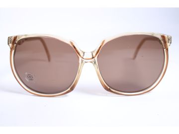 Saint Laurent Vintage Orphee 80's Womens Brown Full Rim Eyewear Sunglasses