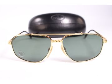 Ettore Bugatti Vintage EB 504\S Mens Gold Full Rim Metal Eyewear Sunglasses
