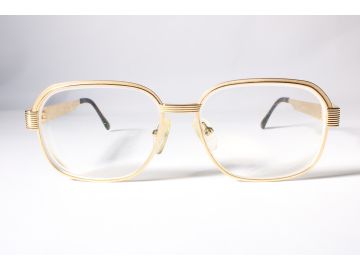 Yves Saint Laurent Vintage 30-2702 Unisex Gold Full Rim Eyewear Glasses