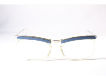 Vintage Vintage Cateque Unisex Gold Full Rim Metal Eyewear Glasses 40 mmmm