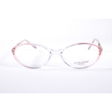 Louis Stone Eyewear Milano Womens Clear/Pink Full Rim Designer Eyeglasses