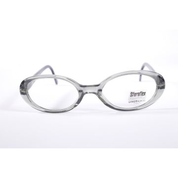 Sferoflex 1438 JV313 Brown/Black Oval  Full Rim vintage Women’s new glasses with Clear Lenses
