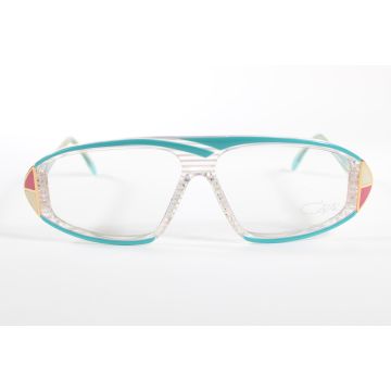 Cazal 187 JV502 Blue/Clear Irregular Full Rim vintage Men’s new glasses