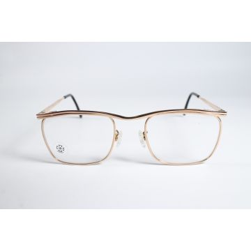 Optura Vivi Vintage 1980's Gold 12 KT Unisex Gold Full Rim Eyewear Glasses