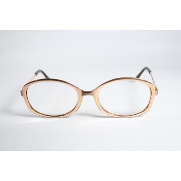 Eyeglasses_sunglasses_Metzler Vintage 1980's Womens Gold Full Rim Gold Panto Eyewear Glasses 50mm