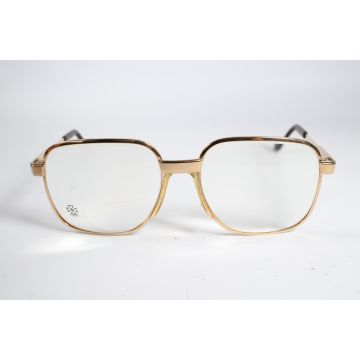 Eyeglasses_sunglasses_Metzler Vintage Mod 7890 Unisex Gold Full Rim Metal Aviator Eyewear Glasses