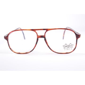 Eyeglasses_sunglasses_Luxottica 3128 JV116 Brown Aviator  Full Rim vintage Men’s new glasses with Clear Lenses