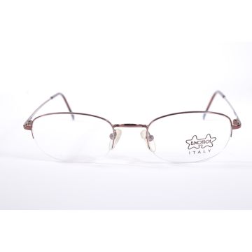 Eyeglasses_sunglasses_Luxottica LU 1289 JV332 Bronze Oval  Half Rim vintage Women’s new glasses with Clear Lenses