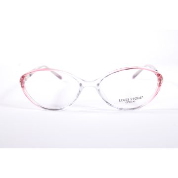 Eyeglasses_sunglasses_Louis Stone Milano JV340 Pink Oval  Full Rim vintage Women’s new glasses with Clear Lenses