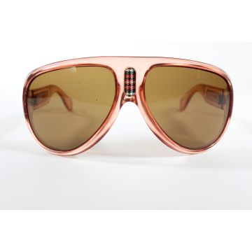 Eyeglasses_sunglasses_Jackie Stewart JS JV509 Transparent Pink Irregular Full Rim vintage Men’s new glasses